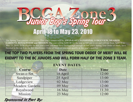 Zone 3 Junior Spring Tour